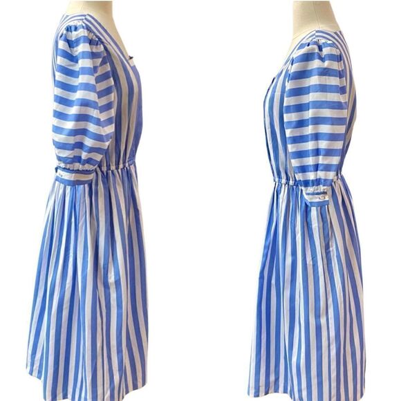 Vintage One of a Kind Handmade Cottage Core Puff Sleeve Dress - Picture 2 of 12